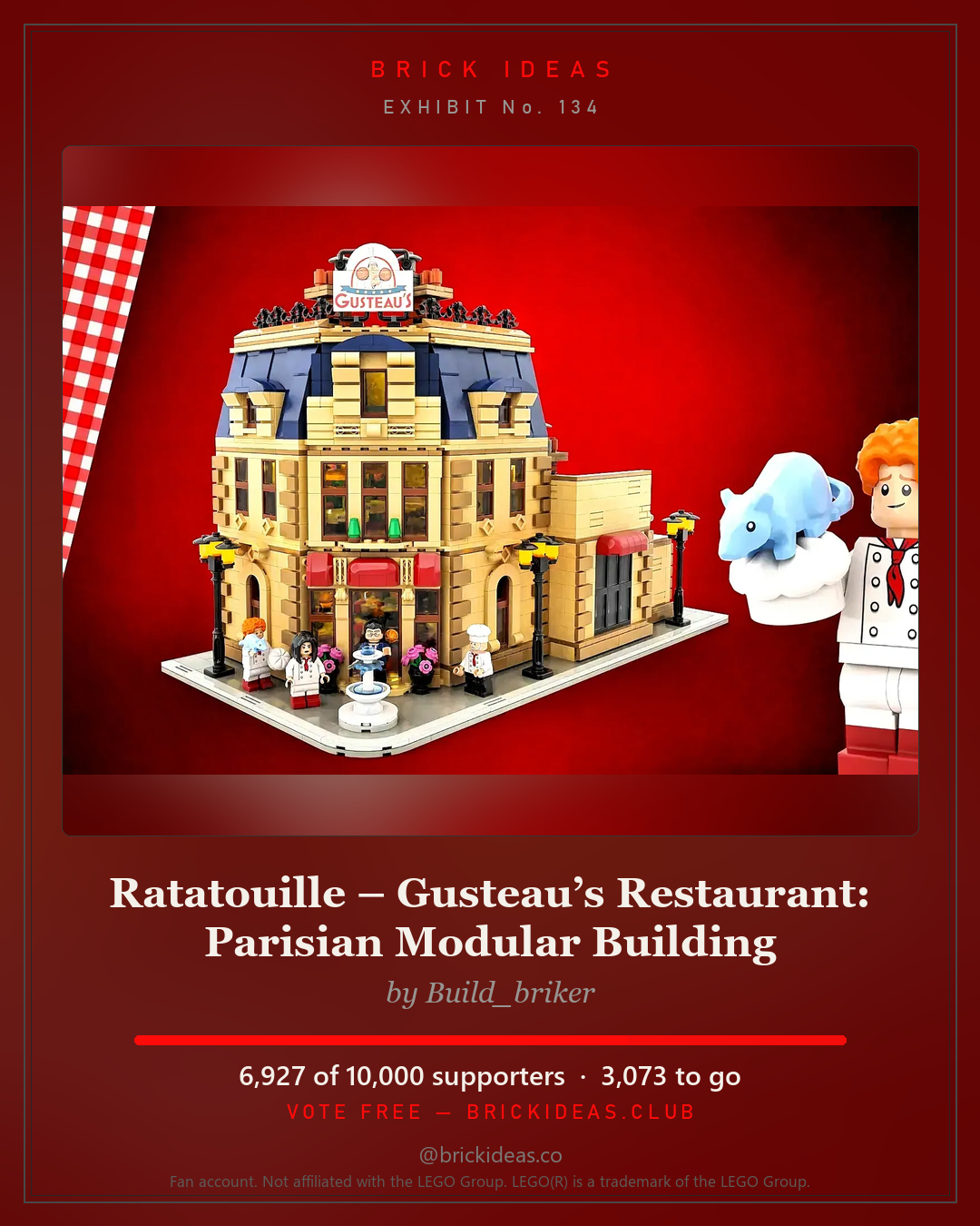 Ratatouille – Gusteau’s Restaurant: Parisian Modular Building