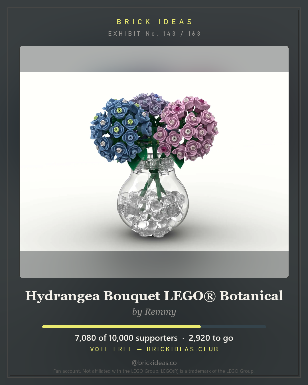 Hydrangea Bouquet LEGO® Botanical