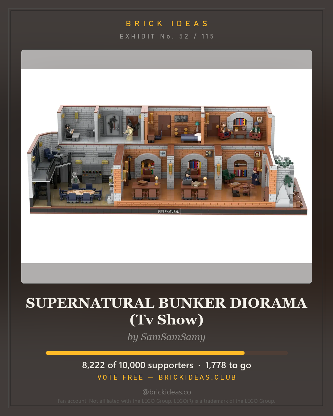 SUPERNATURAL BUNKER DIORAMA (Tv Show)