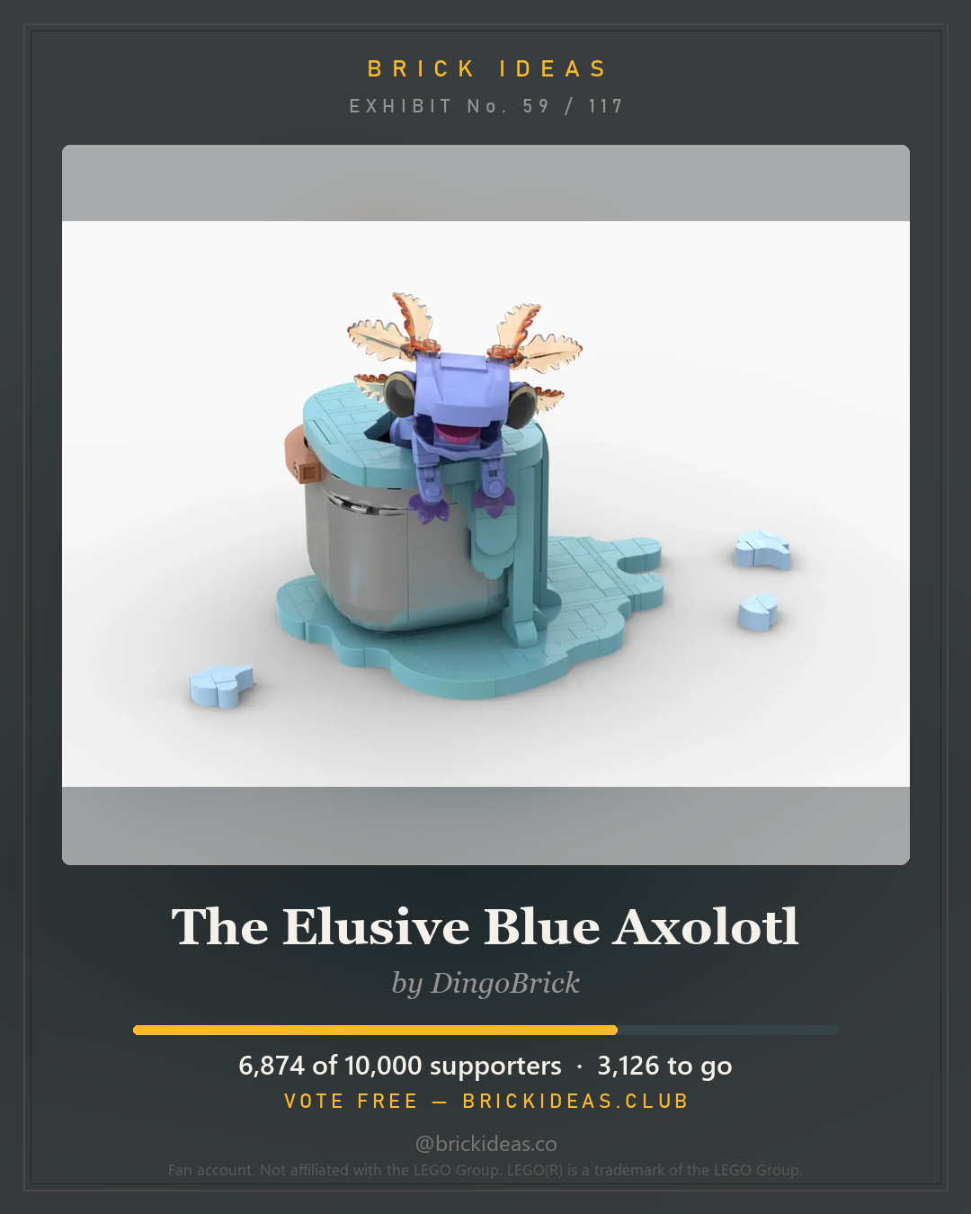 The Elusive Blue Axolotl